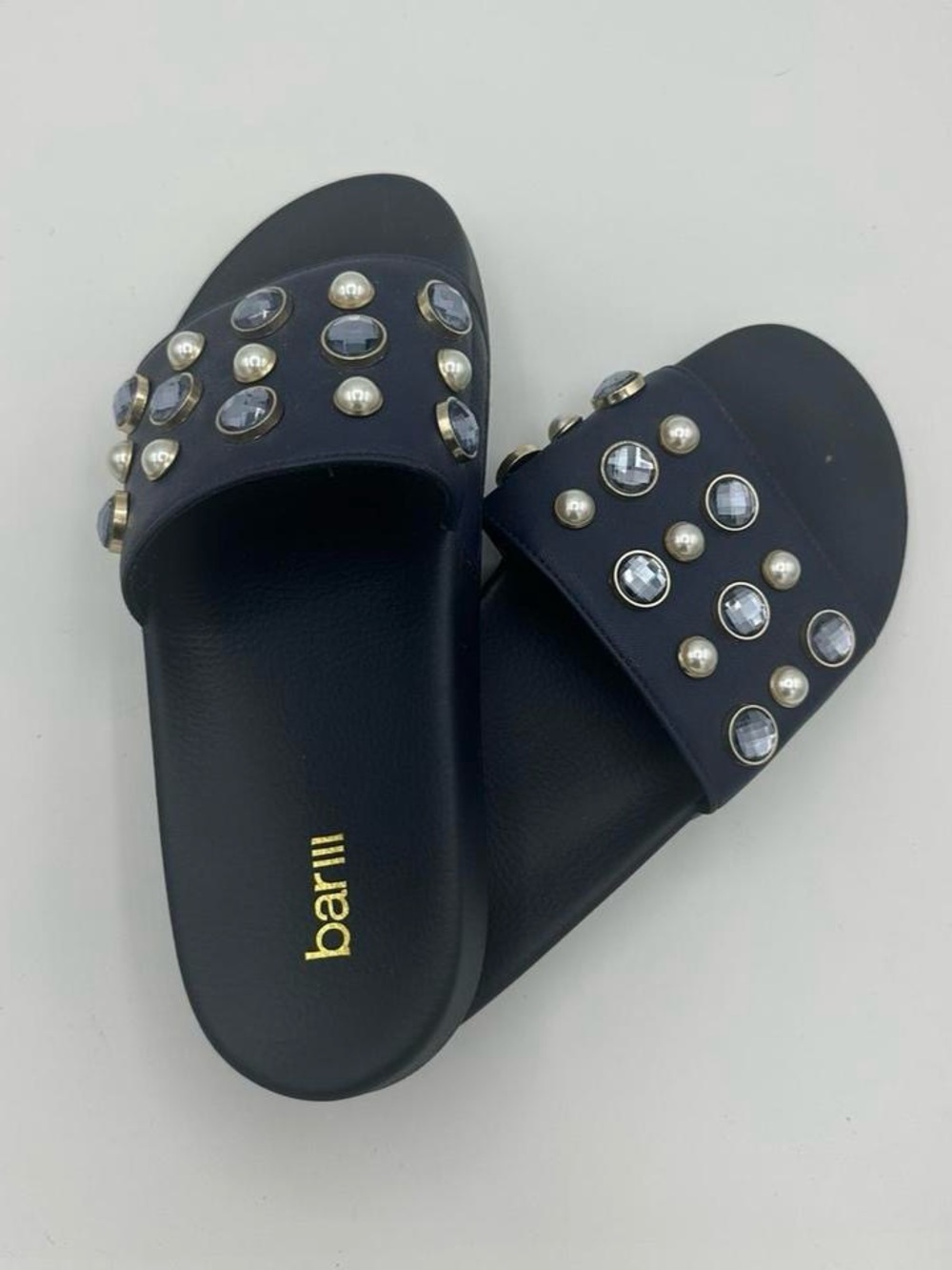 Bar Ill Rhinestone Slides - Picture 2 of 5